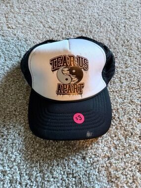 Tear Us Apart Black and White Trucker Hat